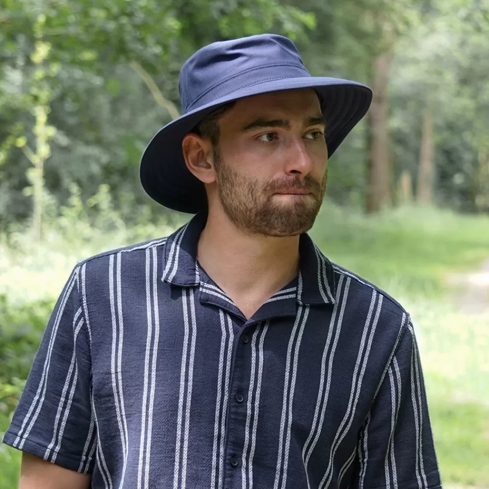 Chapeaux Été^Jaxon & James Chapeau Été en Toile de Coton Pliable bleu marine JAXON & JAMES