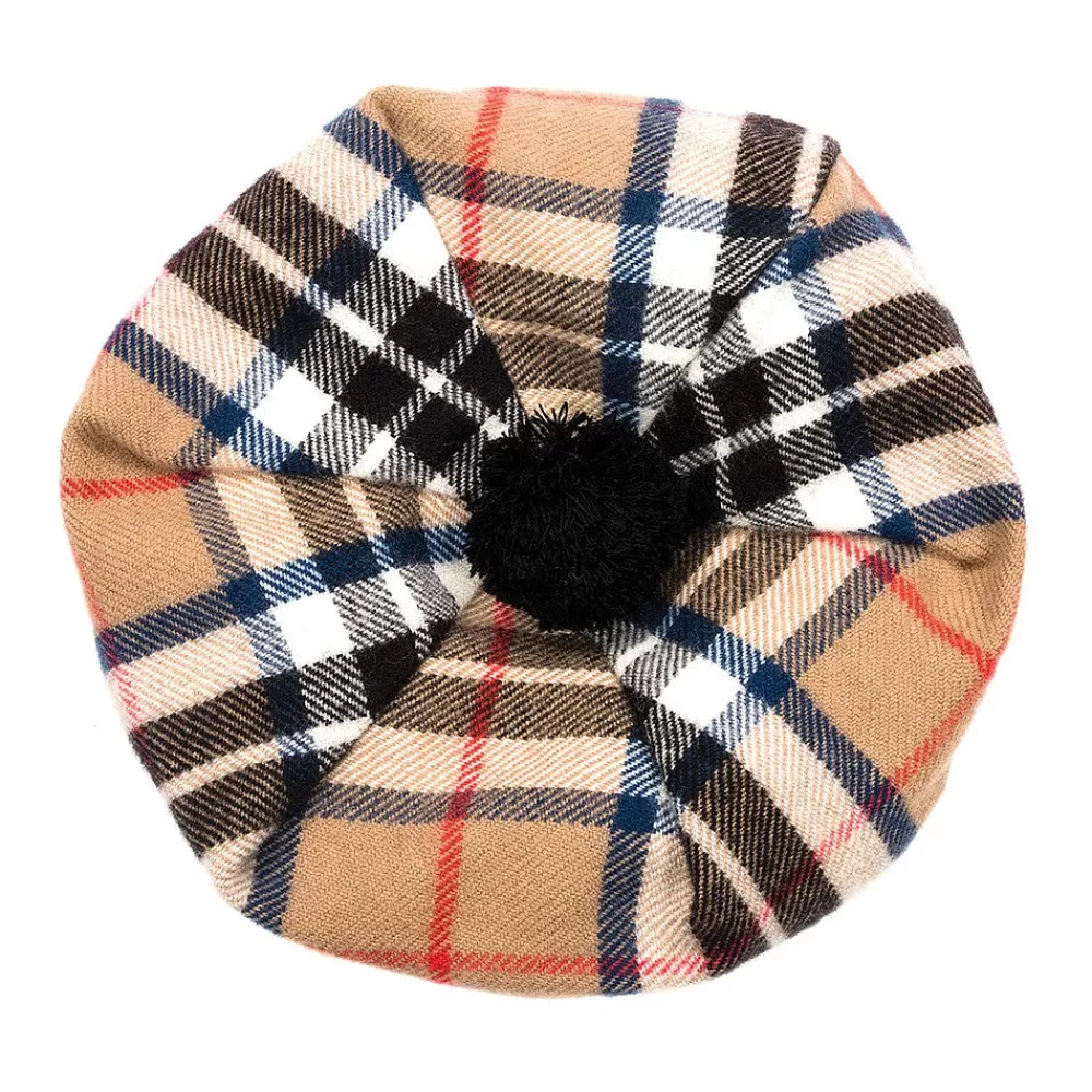 Bérets | Chapeaux Femme^Lochcarron Of Scotland Chapeau Tam O'Shanter en Laine d'Agneau Thomson Camel