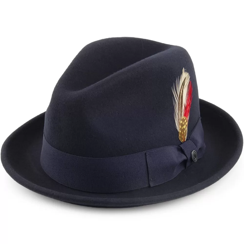 Chapeaux Trilby | Chapeaux Fedora^Jaxon & James Chapeau Trilby Déformable Blues bleu marine JAXON & JAMES
