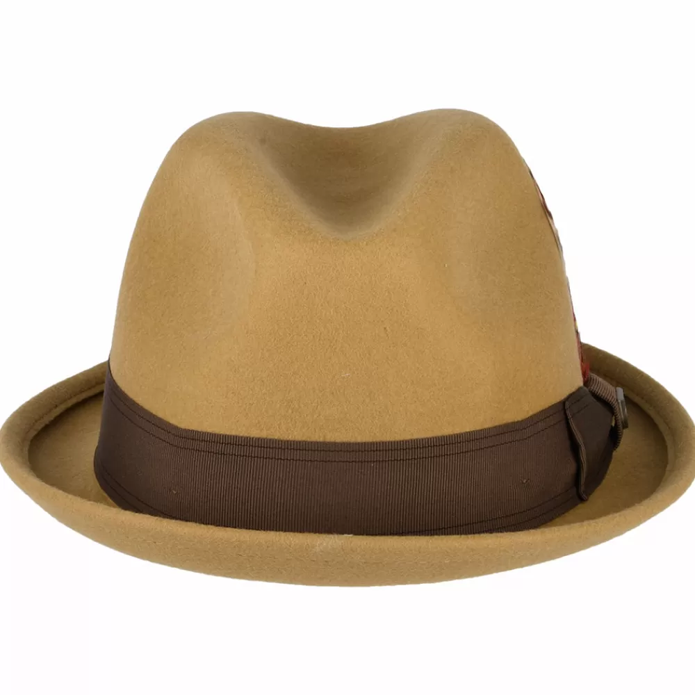 Chapeaux Trilby | Chapeaux Fedora^Brixton Chapeau Trilby en Laine Feutrée Gain sable du désert