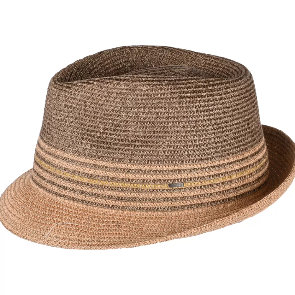 Chapeaux Trilby | Chapeaux Fedora^Bailey Chapeau Trilby en Paille Toyo Hooper marron-multicolore