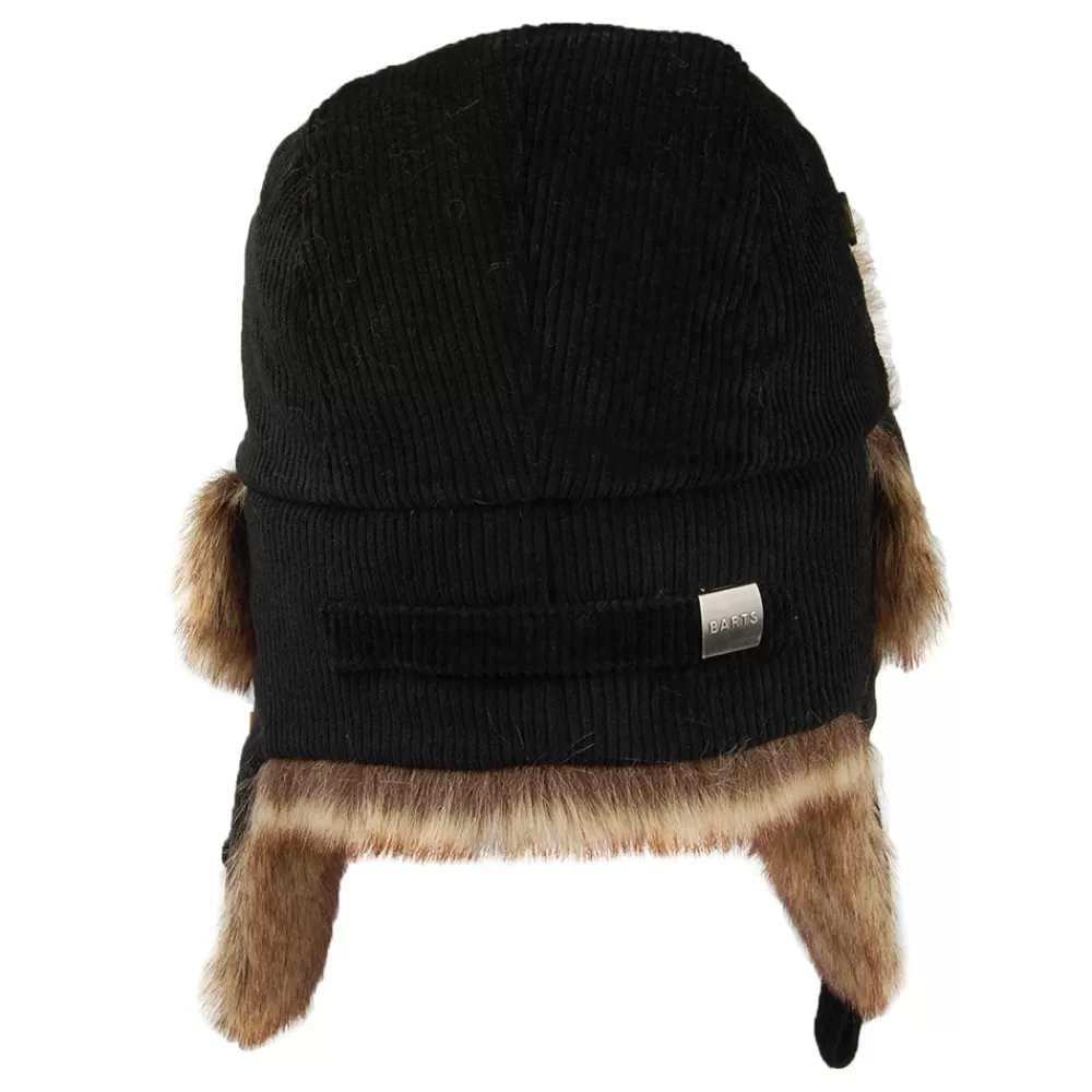Fausse Fourrure | Chapeaux Hiver^Barts Chapka Bomber en Velours Côtelé et Fausse Fourrure noir